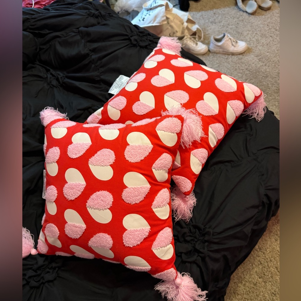 Heart pillows